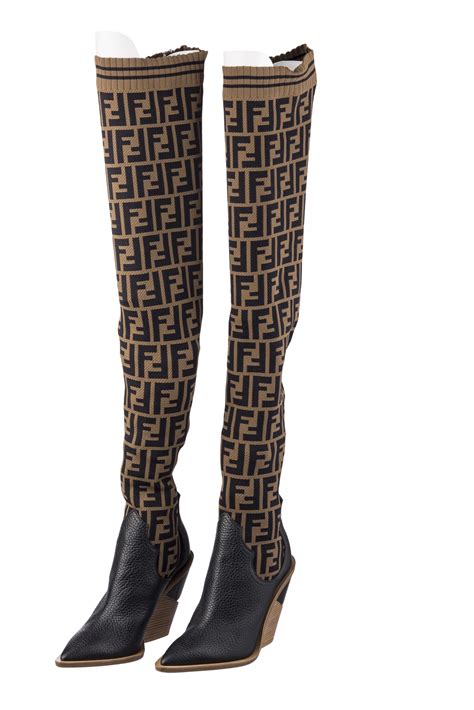 fendi over knee boots